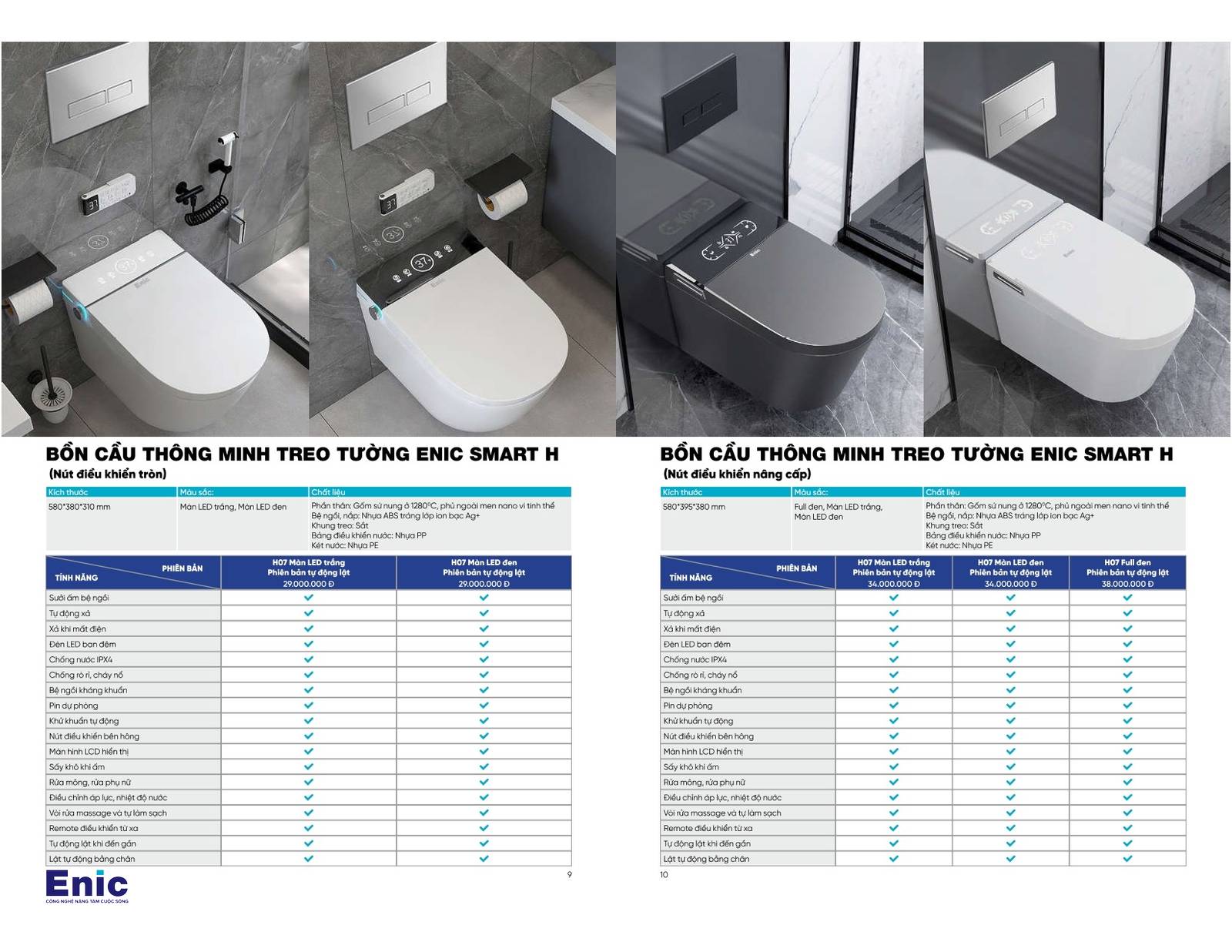 Thiết bị vệ sinh ENIC Catalogue và Bảng giá mới nhất 2024 /Page 5